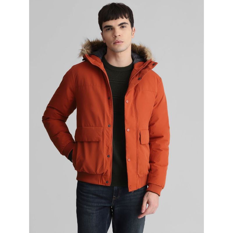Jack and jones orange jacket on sale