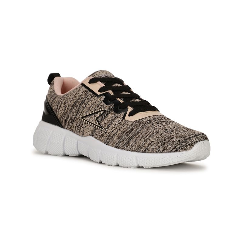 Power Beige Women Lace-Ups Sports Shoes (UK 5)
