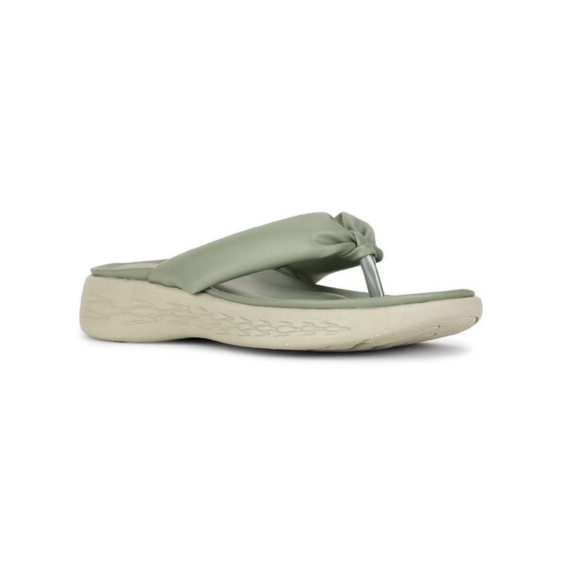 Bata Green Women Slip-On Sandals (UK 7)