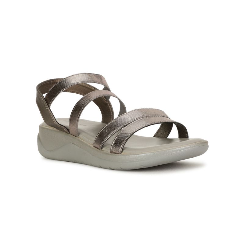 Hush Puppies Brown Women Slip-On Sandals (UK 6)