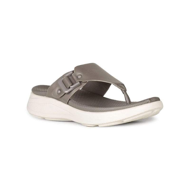 Bata Comfit Grey Women Slip-On Sandals (UK 7)