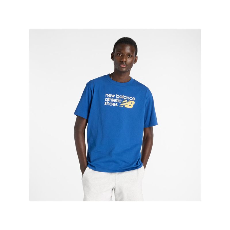 New Balance Men's Blue T-shirt (S)