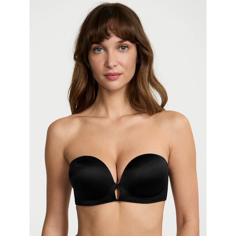 Victoria's Secret Very Sexy Bombshell Add-2-Cups Push-Up Strapless Bra Black (32A)
