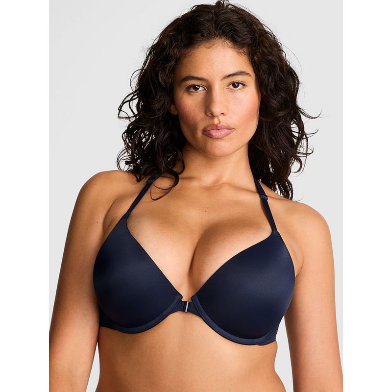 Victoria's Secret Wear Everywhere Front-Close Push-Up Bra Blue (34DD)