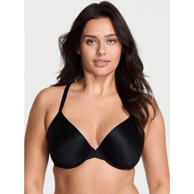 Victoria's Secret Secret Front-Close Ultra Lightly Lined Racerback Demi Bra Black (32DDD)