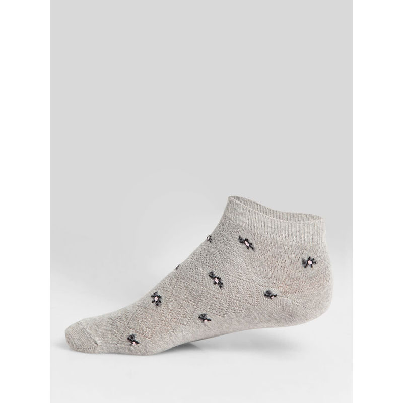 Buy Jockey Grey Melange Low Show Socks Style Number-7481 - (Free Size ...