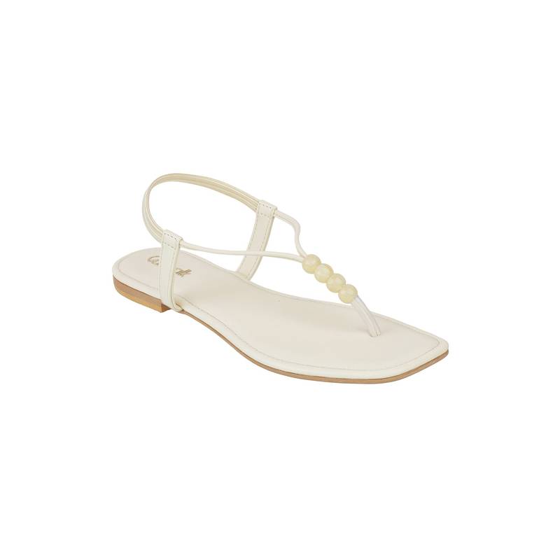 Catwalk Women White Sandals (UK 8)