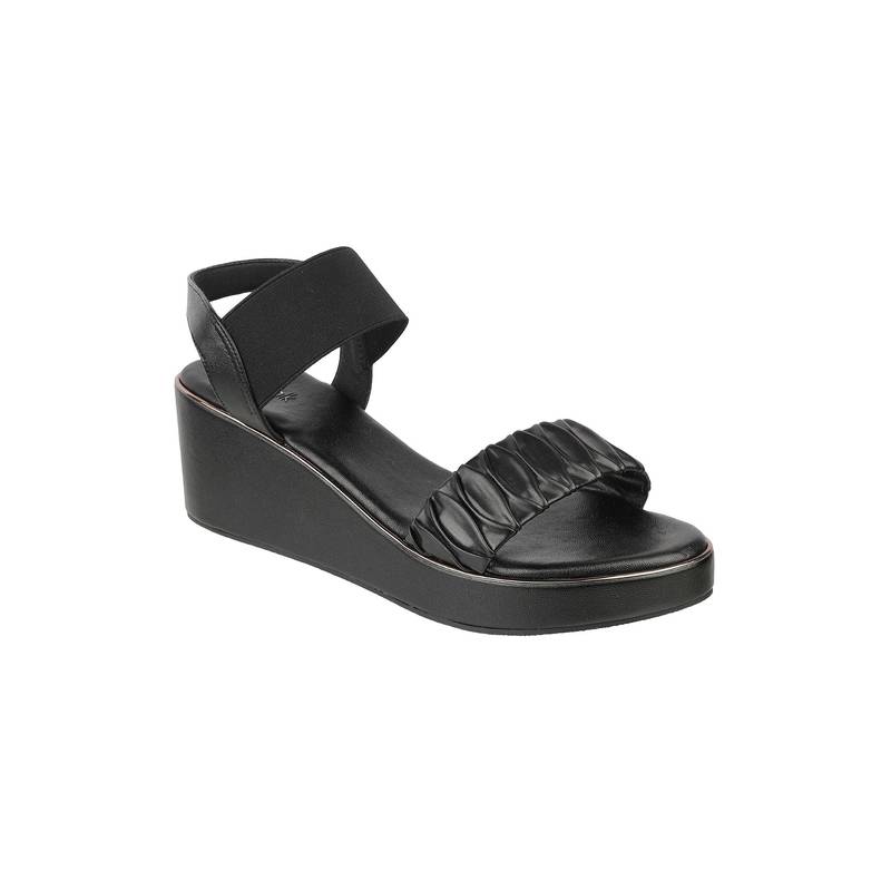 Catwalk Women Black Wedges Heels (UK 9)