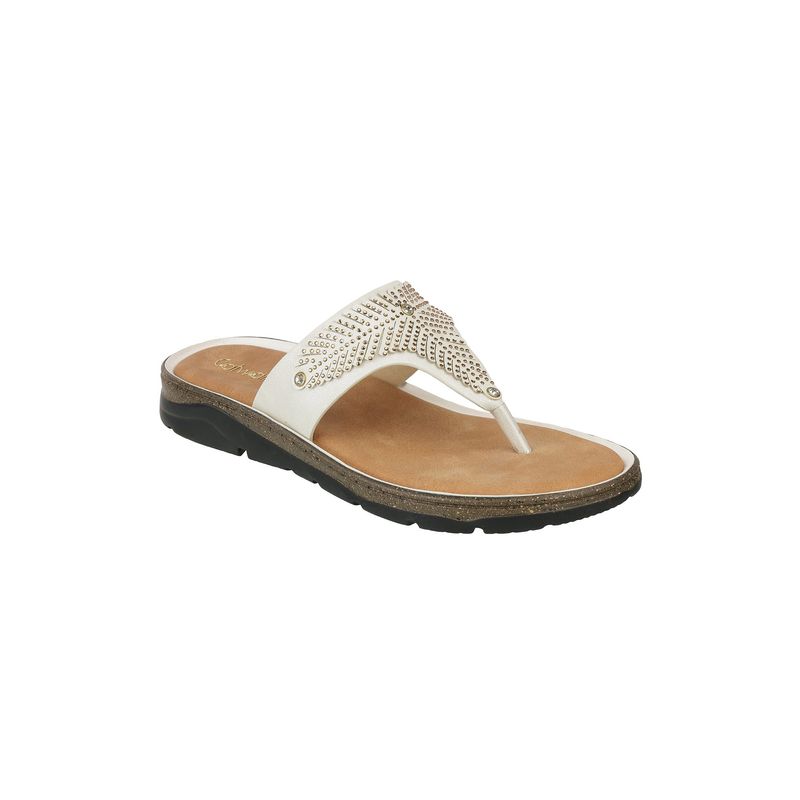 Catwalk Women White Sandals (UK 10)
