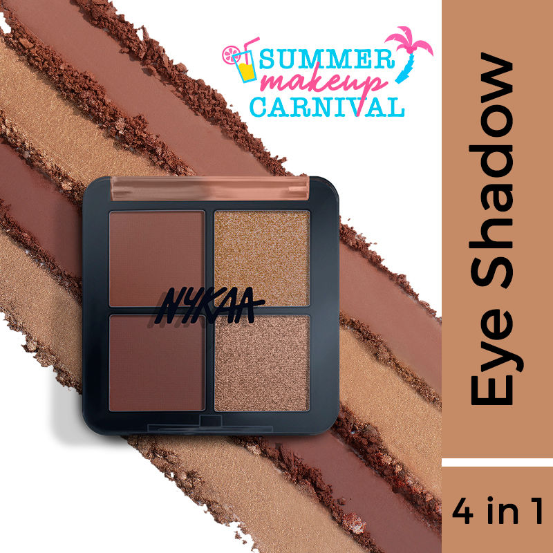Nykaa Cosmetics Eyes On Me! 4 In 1 Quad Eyeshadow Palette: Buy Nykaa Cosmetics Eyes On Me! 4 In 1 Quad Eyeshadow Palette Online at Best Price in India | Nykaa