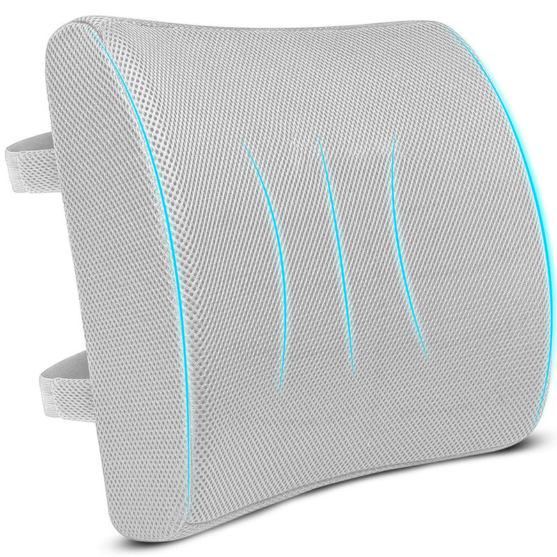 Buy SLEEPSIA Gel Memory Foam Orthopedic Lumbar Support Backrest Pillow