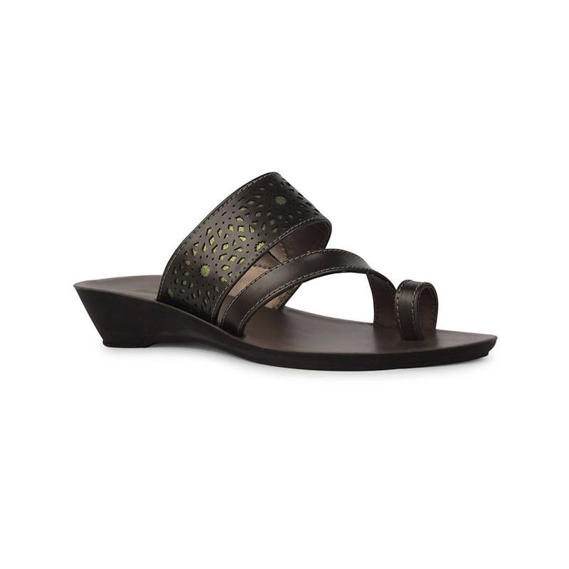 Bata Women Black Sandals (UK 6)