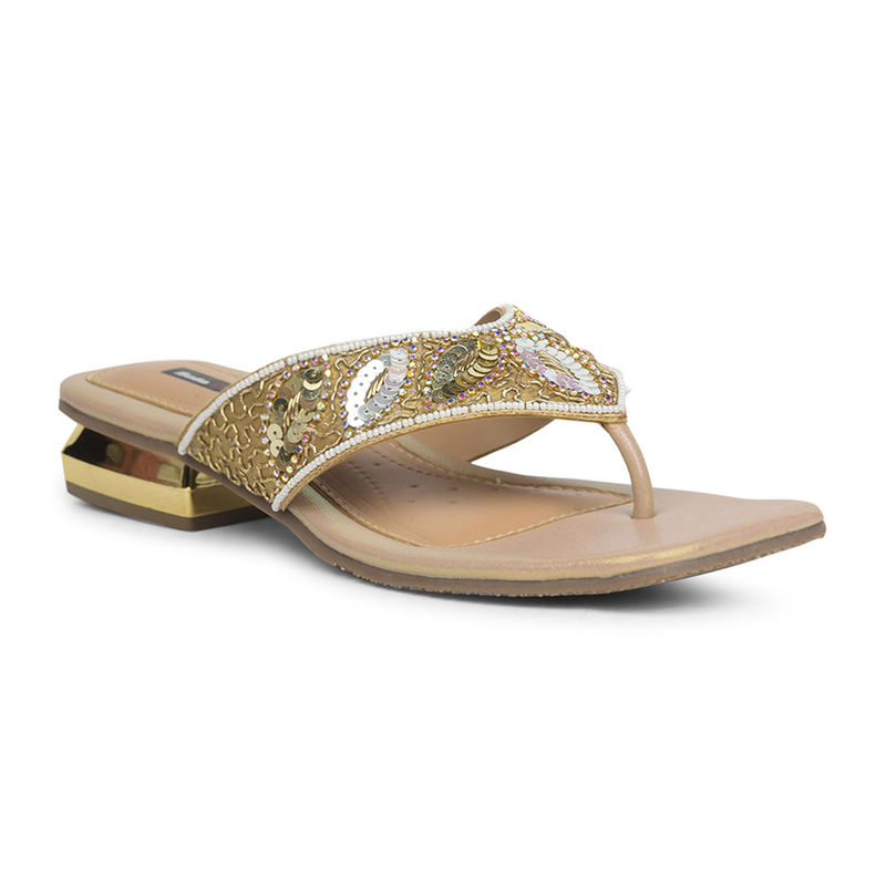 Bata Women Beige Sandals (UK 3)