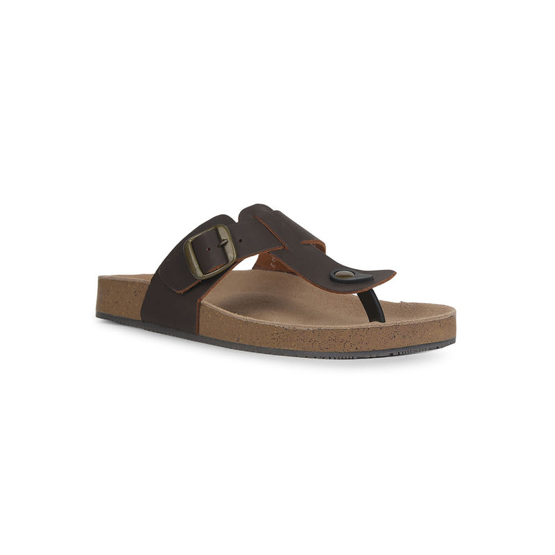Bata Men Brown Sandals (UK 8)