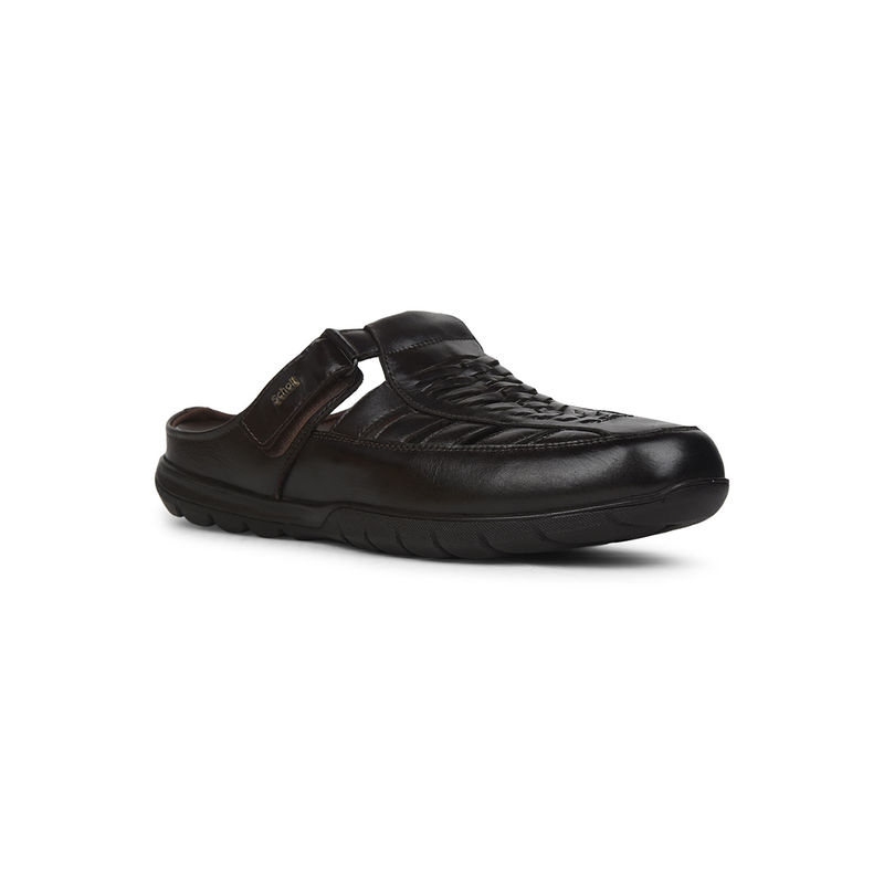 Scholl Men Black Sandals (UK 11)