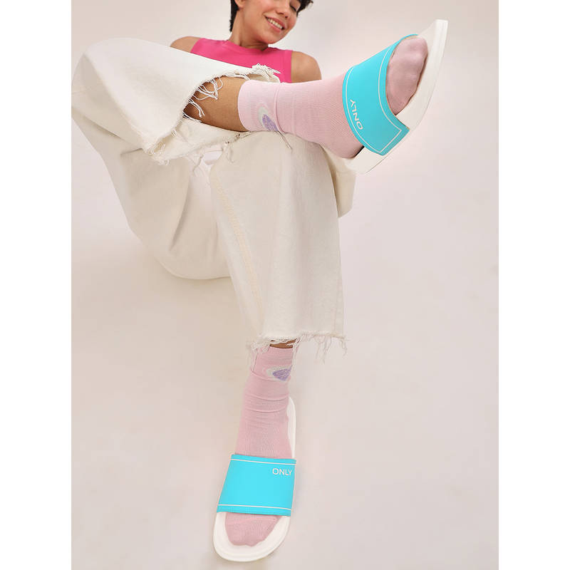 ONLY Women Blue Sliders (EURO 36)