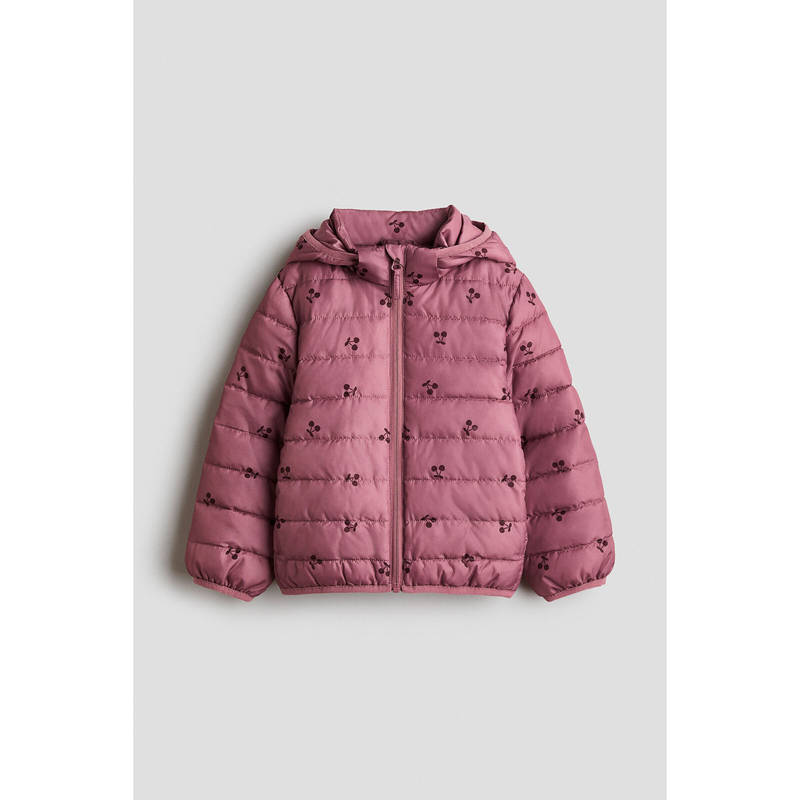 H&M Girls Pink Water-Repellent Padded Jacket (1.5-2 Years)
