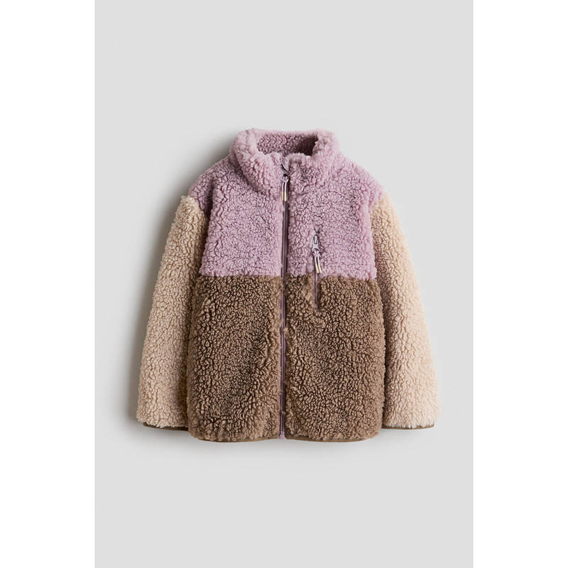 H&M Girls Purple Teddy Jacket (1.5-2 Years)