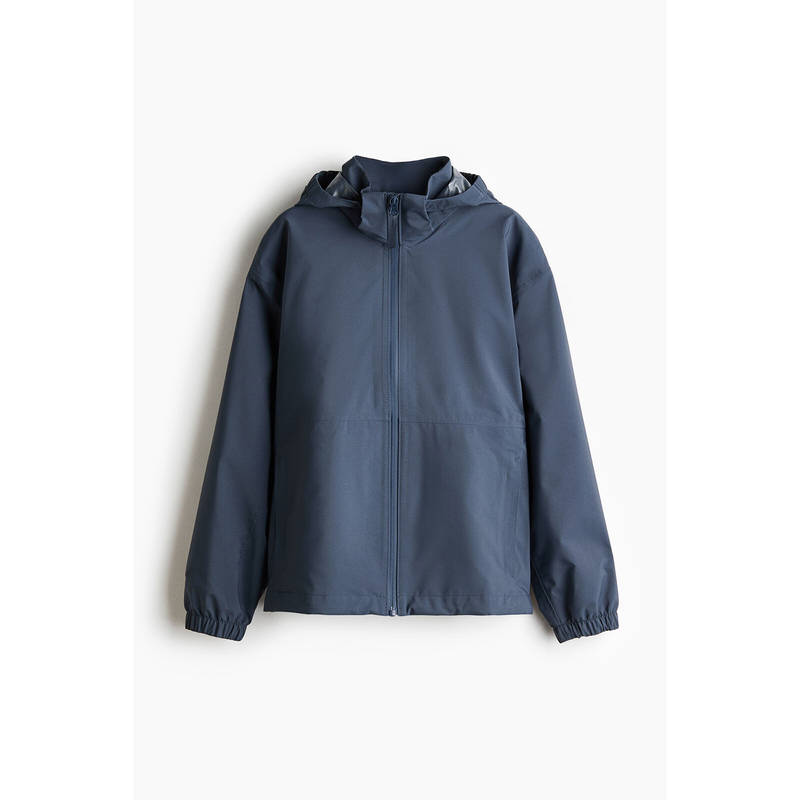 H&M Boys Blue Packable Rain Jacket with Stormmove (8-9 Years)