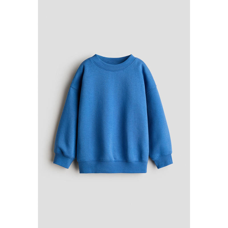 H&M Boys Blue Brushed-Inside Sweatshirt (1.5-2 Years)