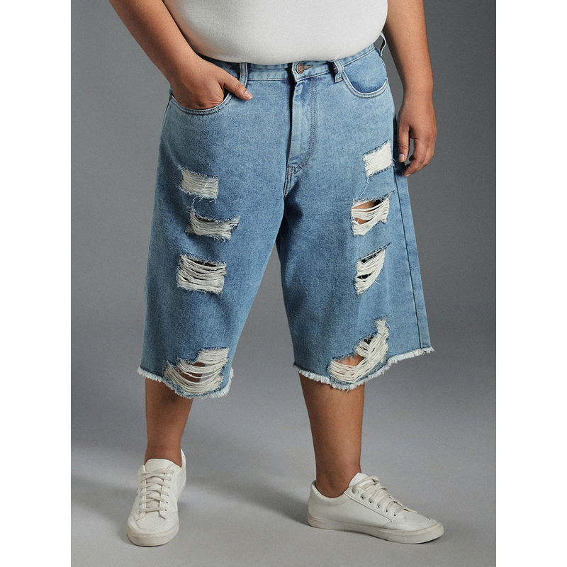 High Star Men Summer Cotton Regular Fit Mid-Rise Knee Length Regular Shorts (38)