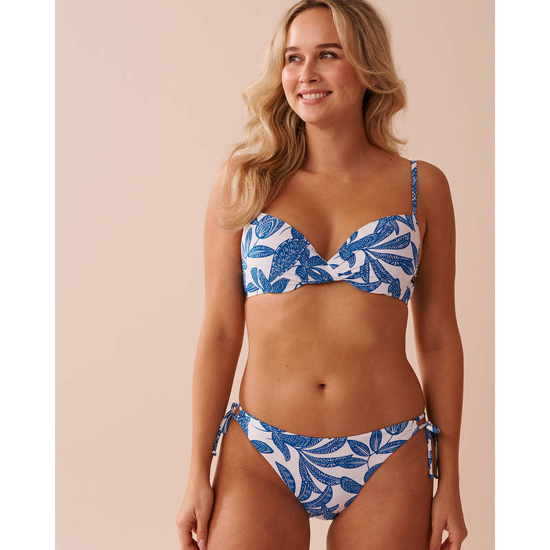 La Vie En Rose Mermaid Garden Plunge Bikini Top (S)