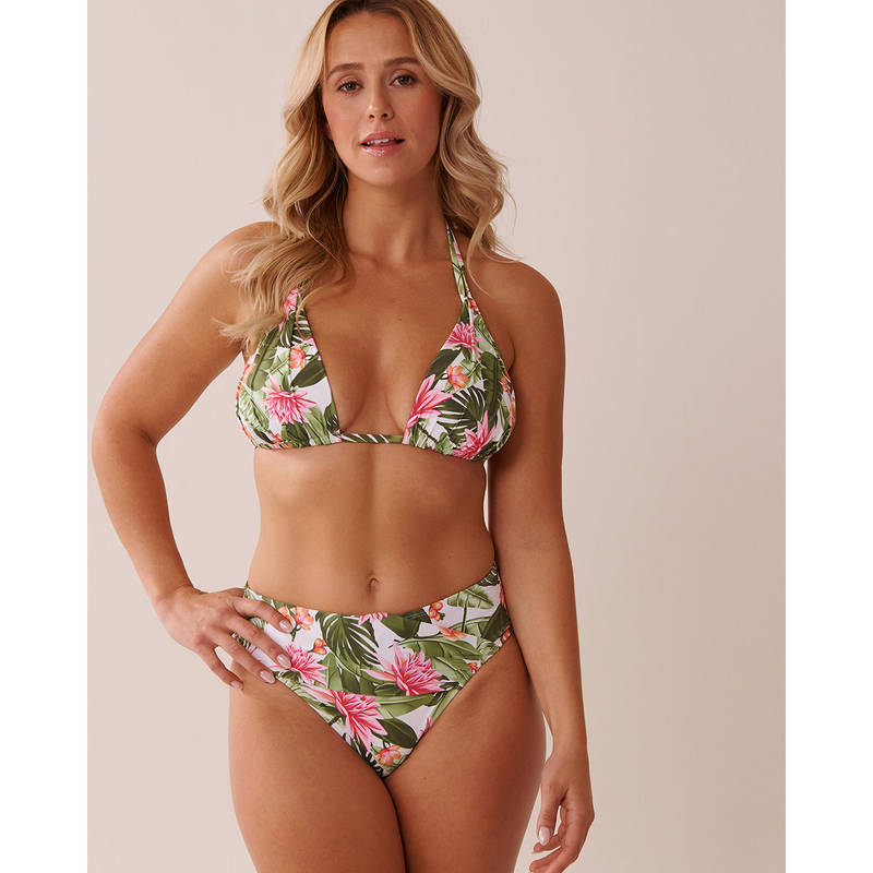 La Vie En Rose Water Lily Triangle Bikini Top (XS)