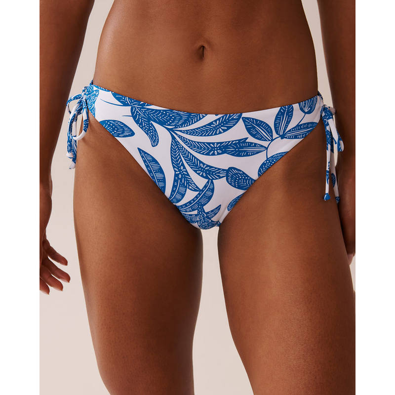 La Vie En Rose Mermaid Garden Side Tie Bikini Bottom (XS)