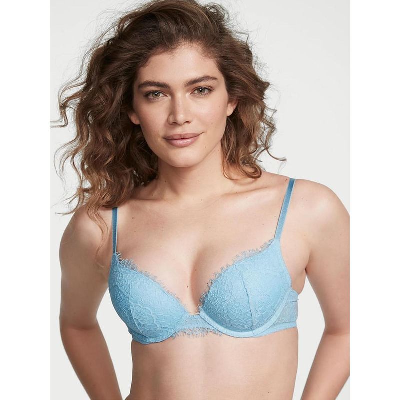 Victoria's Secret Dream Angels Lace Push-Up Bra Blue (34B)