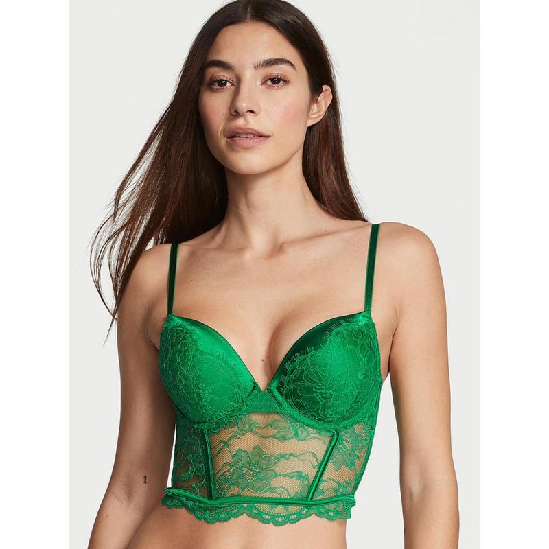 Victoria's Secret Very Sexy Bombshell Add-2-Cups Bralette Bra Green (34C)