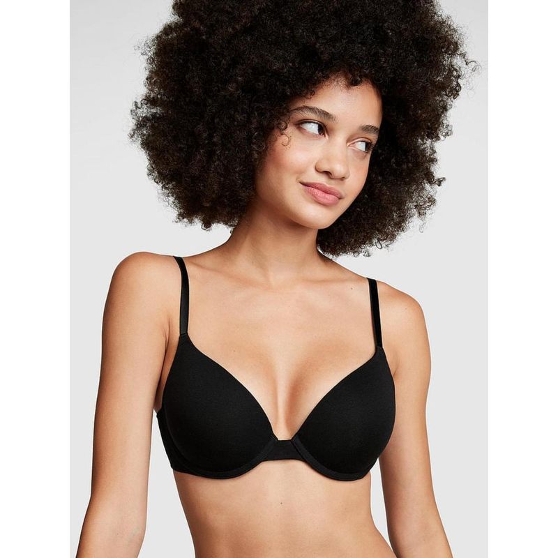Victoria's Secret Pink Wear Everywhere Push-Up Bra Black (36DD)