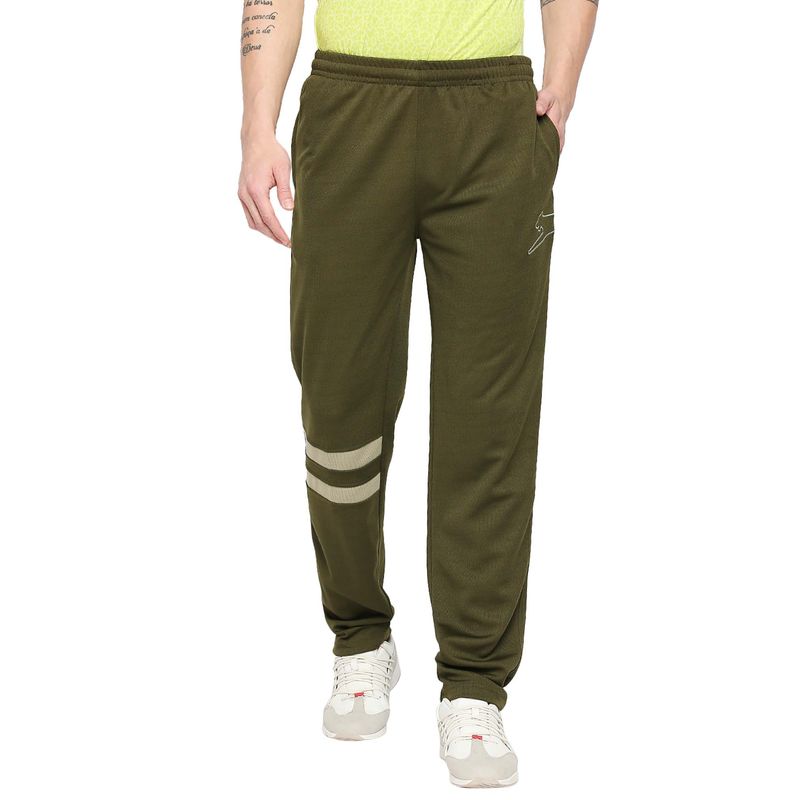 Black Panther Men Active Fit Olive Trackpant (XL)
