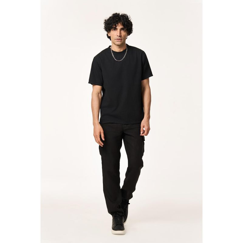 TERRA LUNA Black Solid The Summer T-Shirt (S)