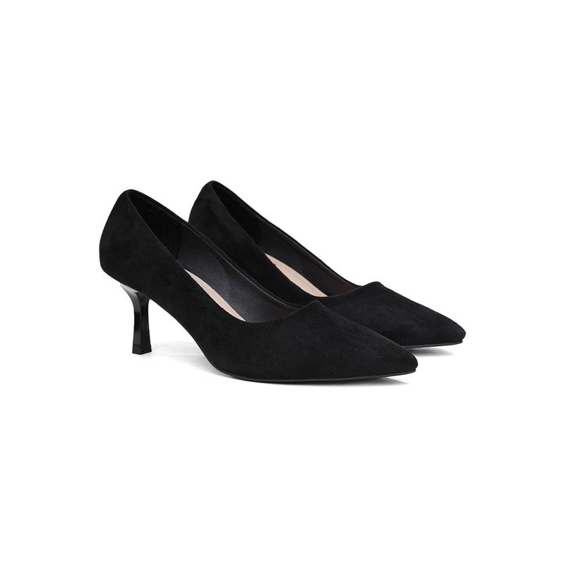 Sherrif Shoes Black Casual Solid Pumps (EURO 34)