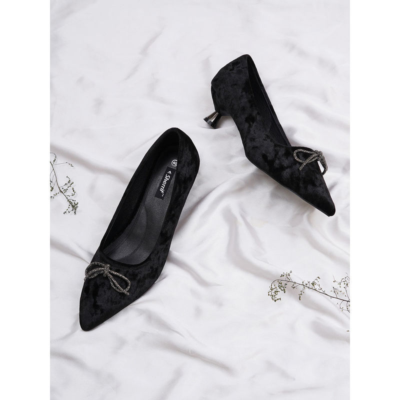 Sherrif Shoes Black Casual Solid Pumps (EURO 40)