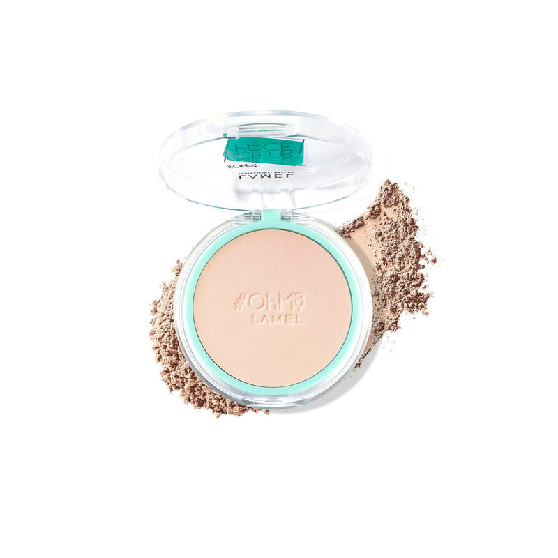 Lamel Ohmy Clear Face Antibacterial Compact Powder - Rosy Beige 403