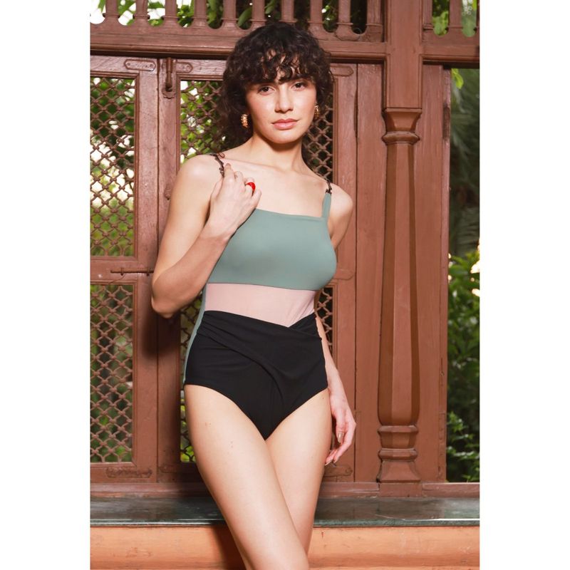 The Active Story Fog Strap Swimsuit (XS)
