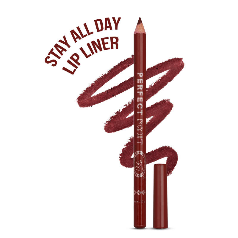 FASHION COLOUR Perfect Pout Matte Lipliner - Burgundy