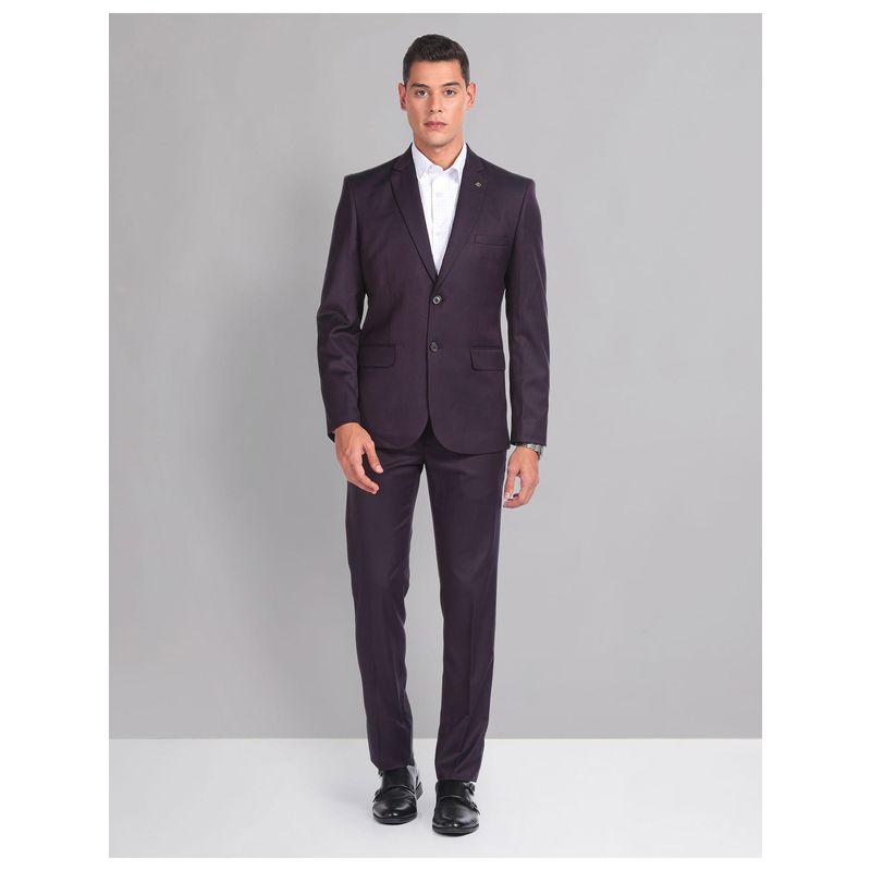 AD By Arvind Tailored Fit Sartorial Two Piece Suit (Set of 2) (42)