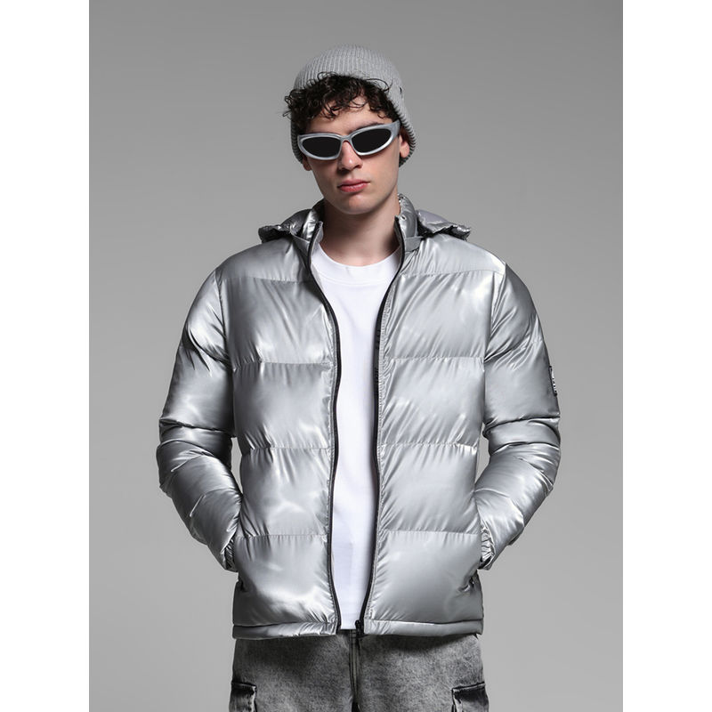Jack & Jones Silver Regular Fit Hooded Jacket (M)
