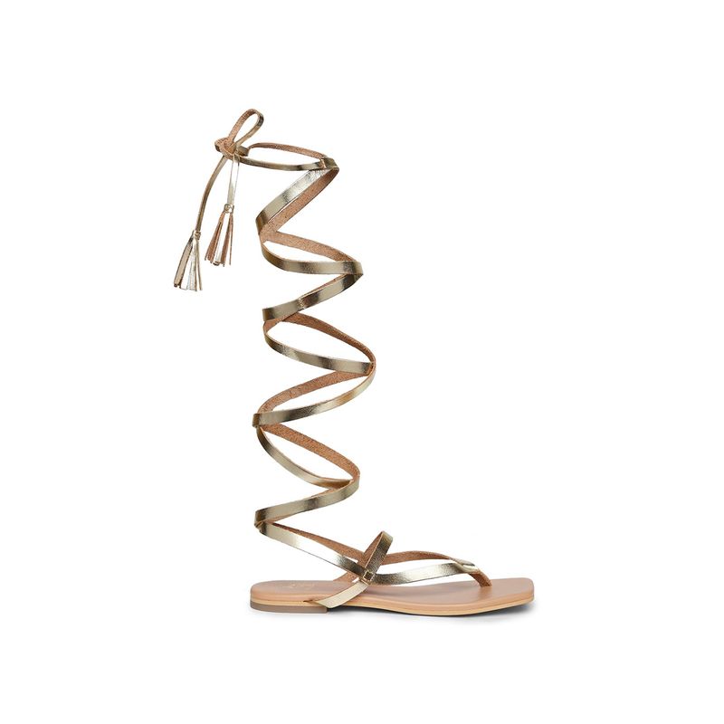 Tao Paris Women Gladiator Tie Ups Flats (UK 2.5)