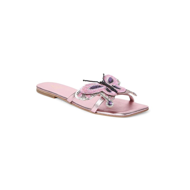Tao Paris Women Butterfly Flats Light Pink (EURO 36)