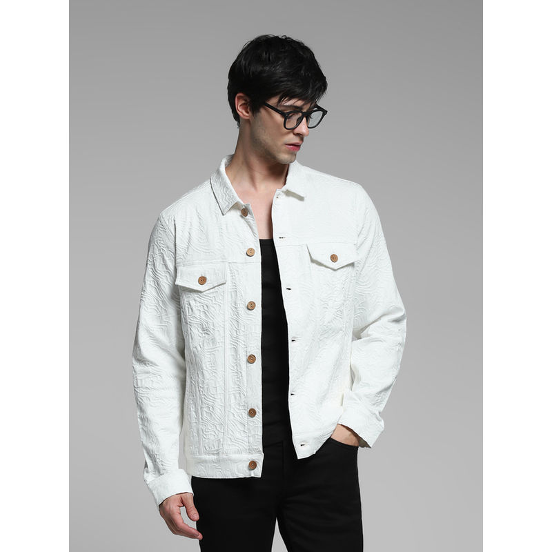 Jack & Jones White Textured Jacket (S)