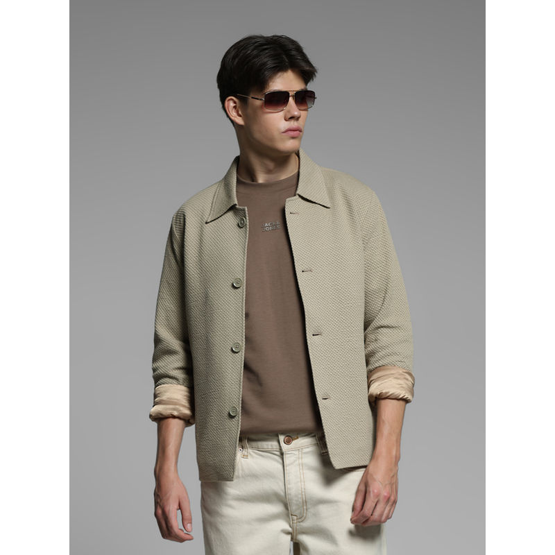 Jack & Jones Beige Textured Jacket (M)