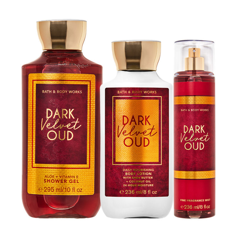 Bath Body Works Dark Velvet Oud Shower Gel Body Lotion Mist