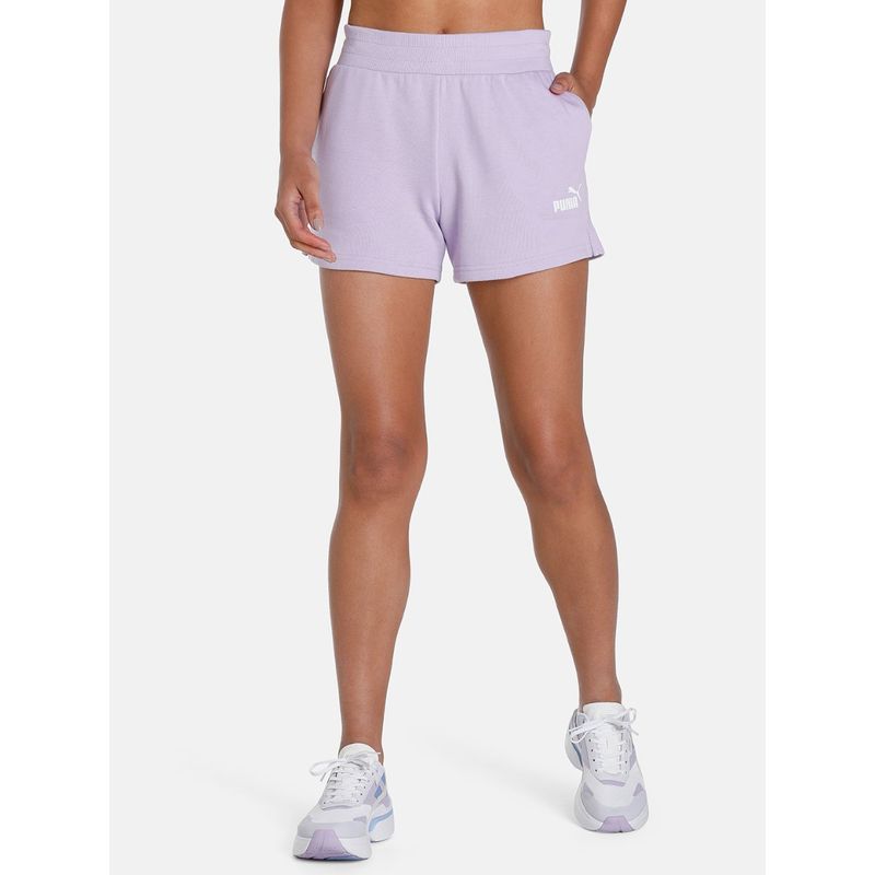Purple sweat shorts womens clearance