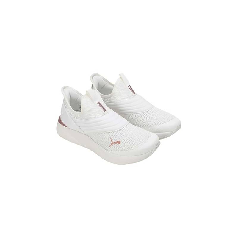 Puma Women Off White Softride Sophia 2 Slip-On Running Shoes (UK 7)