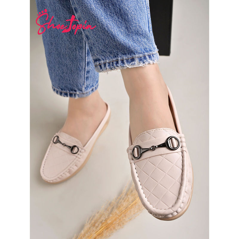 Shoetopia Smart Casual Cream Loafers for Women (EURO 36)