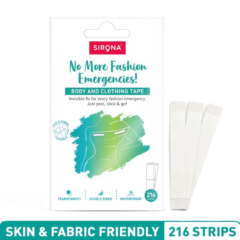 Sirona Transparent Double-Sided Fashion Tape - Waterproof & Sweat-Proof