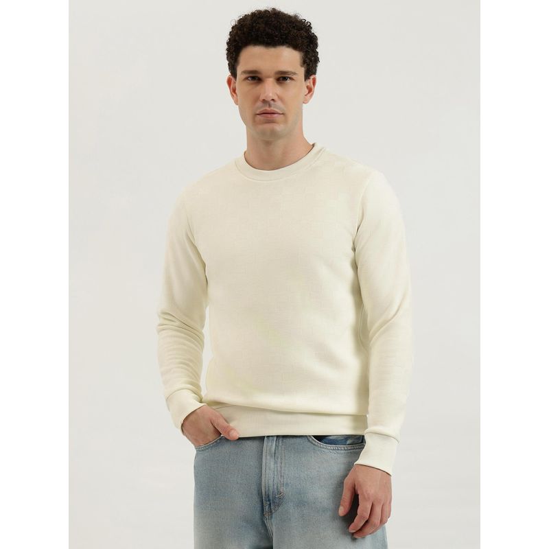 United Colors of Benetton Regular Fit Round Neck Textured Classic Polar Lining Sweatshirt (XL)